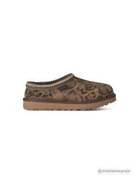 UGG Tasman Spotted Suede Slipper Leopard Pattern Pull-On